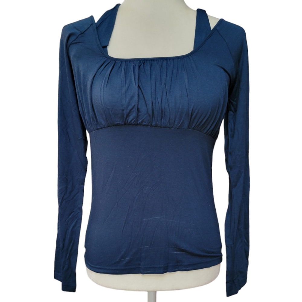 OXMO DANISH RUCHED LAYER ILLUSION TOP